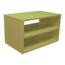 Mesa De Cabeceira Suspenso Criado Mudo Mdf Nicho Quarto Kit 2 Unidades 30x50x31cm - Amarelo - 2