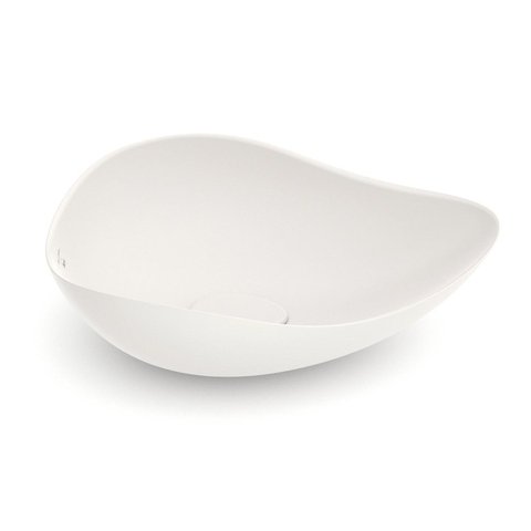 Cuba de Apoio Oval 54x37,5cm Ruy Ohtake Roca Bege