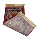 Ver imagem 3 de Tapete Persa Royal Vermelho 50x85cm Fio Acetinado - Ideal para Quarto e Sala