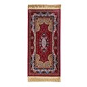 Ver imagem 1 de Tapete Persa Royal Vermelho 50x85cm Fio Acetinado - Ideal para Quarto e Sala