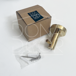 Cabide Gancho Simples de Parede Dourado Brilhoso Aço Inox Acessório Banheiro Multiuso Cabideiro Luxo - 5