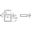 Ver imagem 4 de Cuba de Apoio 41x41cm Ruy Ohtake Roca