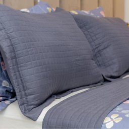 Kit Colcha King Liso Bouti Cobre Leito 3 Peça Cor:grafite - 4