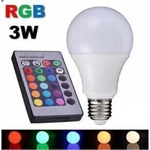 Lâmpada Led Bulbo Rgb 3w Colorida Bivolt com Controle Remoto - 4