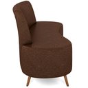 Ver imagem 6 de Sofá Chaise Living 2 Lugares 135cm para Sala Cayman K01 Sintético Marrom