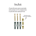 Ver imagem 4 de Suporte para Chave de Boca Aço Resistente Painel de Ferramentas 12 Chaves Fixação de Parede Preto