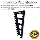 Ver imagem 2 de Suporte para Chave de Boca Aço Resistente Painel de Ferramentas 12 Chaves Fixação de Parede Preto