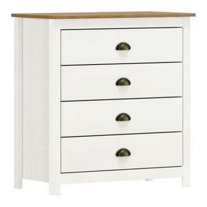 Cômoda 4 Gavetas Topázio 9101bf Branco Freijó Finestra