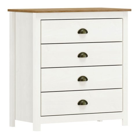 Cômoda 4 Gavetas Topázio 9101bf Branco Freijó Finestra