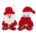 Ver imagem 1 de Kit 48 Pendente Natal Enfeite Natalino Tecido Feltro 12cm