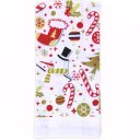 Ver imagem 6 de Kit 6 Pano Atoalhado de Copa Natalino Felpudo 38x63