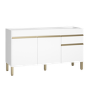 Ver imagem 3 de Balcão para Cozinha sem Tampo 3 Portas 1 Gaveta 150cm Line