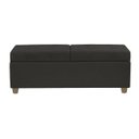 Ver imagem 3 de Canto Alemão Recamier Bau + Painel Paris 120cm Corino Preto - Clique Decor