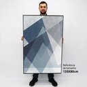 Ver imagem 2 de Quadro Decorativo em Canvas Abstrato Elementos Geométricos - Chassi - 120 x 80cm