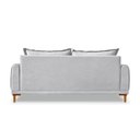 Ver imagem 4 de Sofá Living 3 Lugares Bouclê 220cm Cinza London