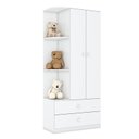 Ver imagem 2 de Guarda Roupa Infantil Labirinto 2 Portas Branco Brilho – Henn