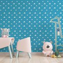 Ver imagem 1 de Papel de Parede Adesivo Infantil Céu Nuvem Azul 2,80m