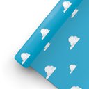 Ver imagem 2 de Papel de Parede Adesivo Infantil Céu Nuvem Azul 2,80m