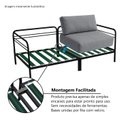 Ver imagem 6 de Sofá Living Modular Industrial 2 Lugares Basileia 240cm Yescasa Veludo Tx Cinza Grafite