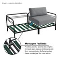 Ver imagem 6 de Sofá Living Modular Industrial 2 Lugares Basileia 240cm Yescasa Veludo Tx Cinza Grafite