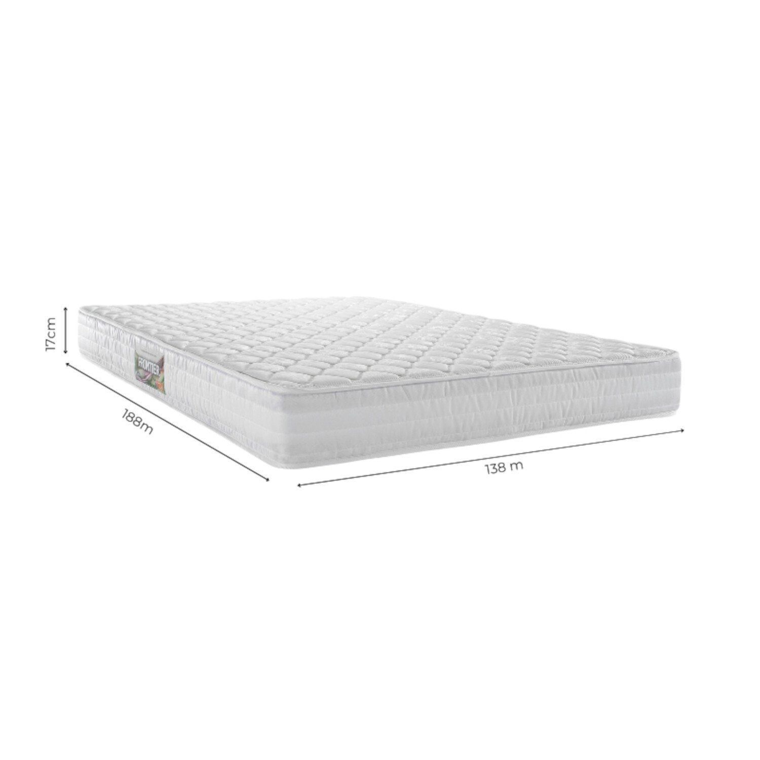 Colchão Casal Espuma D65 138CMX17CMX188CM Frontier Herval Branco