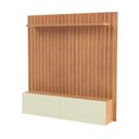 Ver imagem 3 de Painel Ripado para TV até 65 Polegadas 2 Portas Basculante 178cm Pradel Móveis