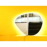 Espelho orgânico decorativo iluminado com led frio 80x90cm - 8