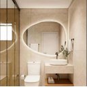 Ver imagem 2 de Espelho orgânico decorativo iluminado com led frio 80x90cm
