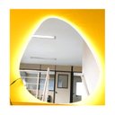 Ver imagem 7 de Espelho orgânico decorativo iluminado com led frio 80x90cm