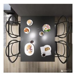 Mesa de Jantar Estilo Industrial C/ Cadeira Allegra 4 Unidades - 3