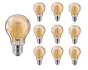 Ver imagem 1 de Kit 10 Lâmpada de Filamento Led A60 4w Âmbar 2200k Bivolt Retrô Vintage