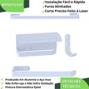 Ver imagem 5 de Kit de Acessórios para Banheiro Branco 4 Peças Fs.zmt