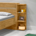 Ver imagem 3 de Cama Baú Cabeceira com Tampo de Abrir Acomoda Colchão 0,88m X 1,88m Jade - J&a Móveis:nature