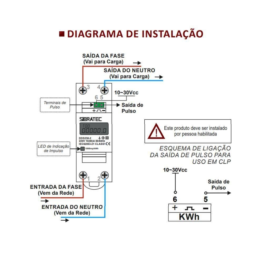 Medidor de Energia Monofásico Dds238-2 | Medição Direta até 80a - 5