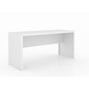 Ver imagem 2 de Escritório com Mesa para Computador Simples e Armário C/ Prateleiras 2 Portas Branco - Fdecor
