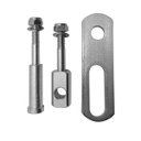 Ver imagem 2 de Porta Cadeado P/ Porta de Vidro Zincado Grande - 11223 Dovale