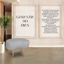 Ver imagem 4 de Puff Orgânico Curvo Decorativo Feijão Sala Luxo Tecido Suede:cinza Claro