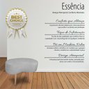 Ver imagem 2 de Puff Orgânico Curvo Decorativo Feijão Sala Luxo Tecido Suede:cinza Claro