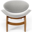 Ver imagem 3 de Kit 2 Poltronas Decorativa Orgânica Sala Living Kadosh L02 Bouclê Cinza - Lyam Decor