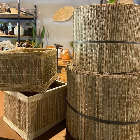 Junco Natural Artesanato, Decoração, Enfeites 10mt X 20cm Decore Fácil Shop