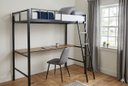 Ver imagem 1 de Beliche Suspenso Solteiro com Mesa Preto
