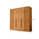 Ver imagem 2 de Guarda Roupa Navegantes Roupeiro 6 Portas 6 Gavetas Cedro