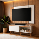 Ver imagem 1 de Painel com Rack para TV até 55" Berlin 130cm Byhouse