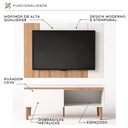 Ver imagem 3 de Painel com Rack para TV até 55" Berlin 130cm Byhouse