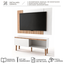 Ver imagem 4 de Painel com Rack para TV até 55" Berlin 130cm Byhouse