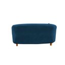 Ver imagem 6 de Namoradeira Sofá Feijão Cancún 150cm Orgânica Bouclé Azul Marinho