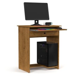 Mesa de Computador Prática 1 Gaveta - Ej Móveis:marrom - 7