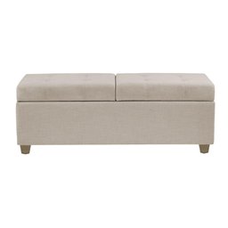 Recamier Bau Madri 1,40m Linho Bege - Inova Decorações - 5