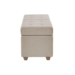 Recamier Bau Madri 1,40m Linho Bege - Inova Decorações - 3
