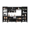 Ver imagem 5 de Cozinha Americana Modulada Torre Quente Cristaleira com Vidro Reflecta Sem Tampo Completa 6 Peças  Paris